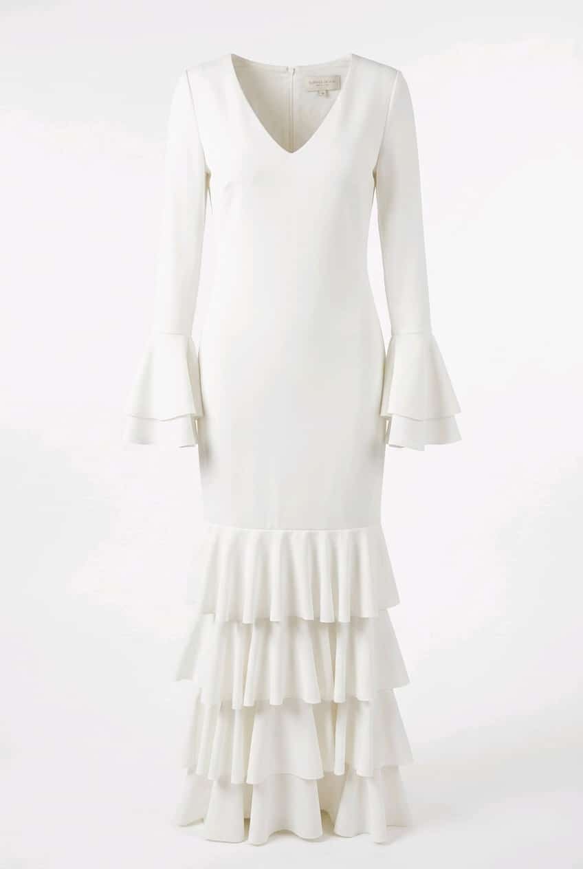 Traje flamenca (amapola)blanco