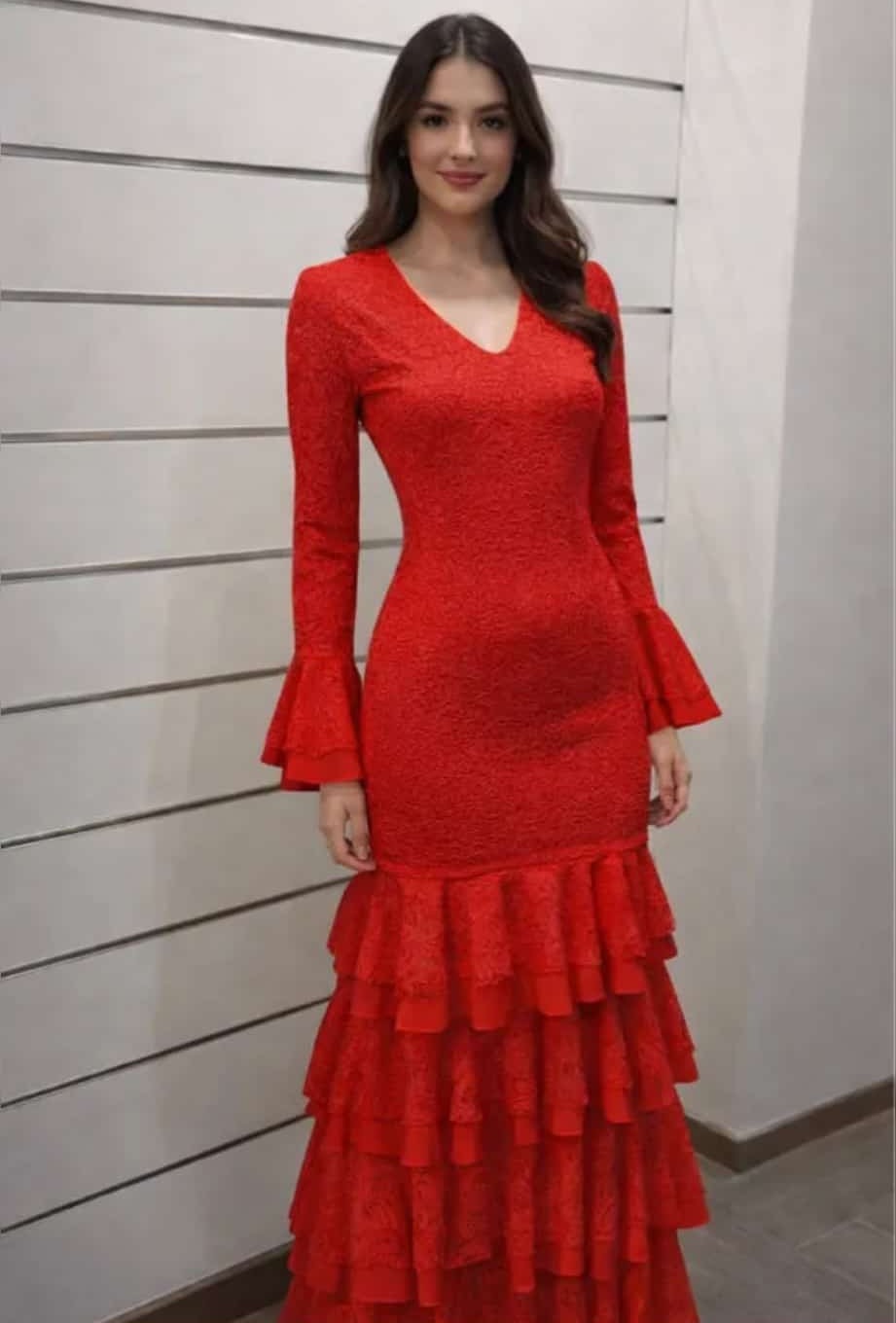 Traje de flamenca rojo pasión (A tu aire)