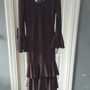 Traje flamenca (amapola) marron chocolate